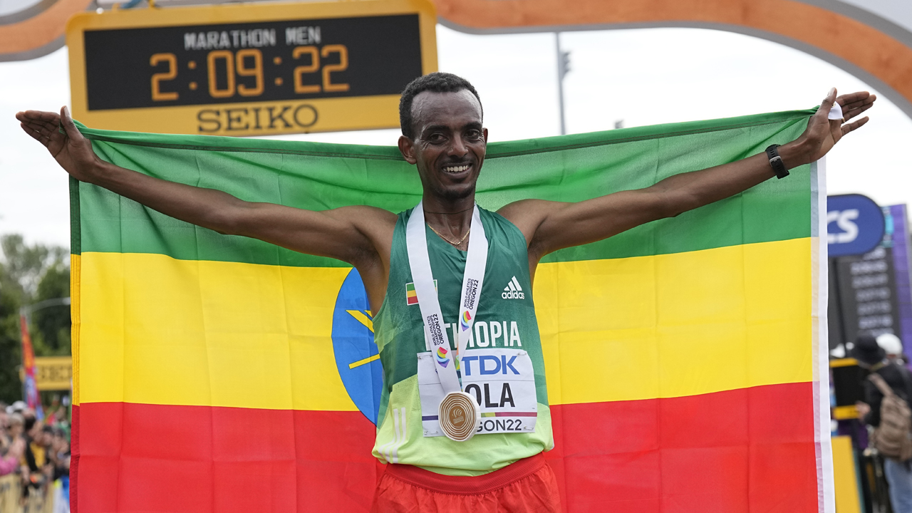 Athletics World Championships LIVE Tamirat Tola wins world mens marathon
