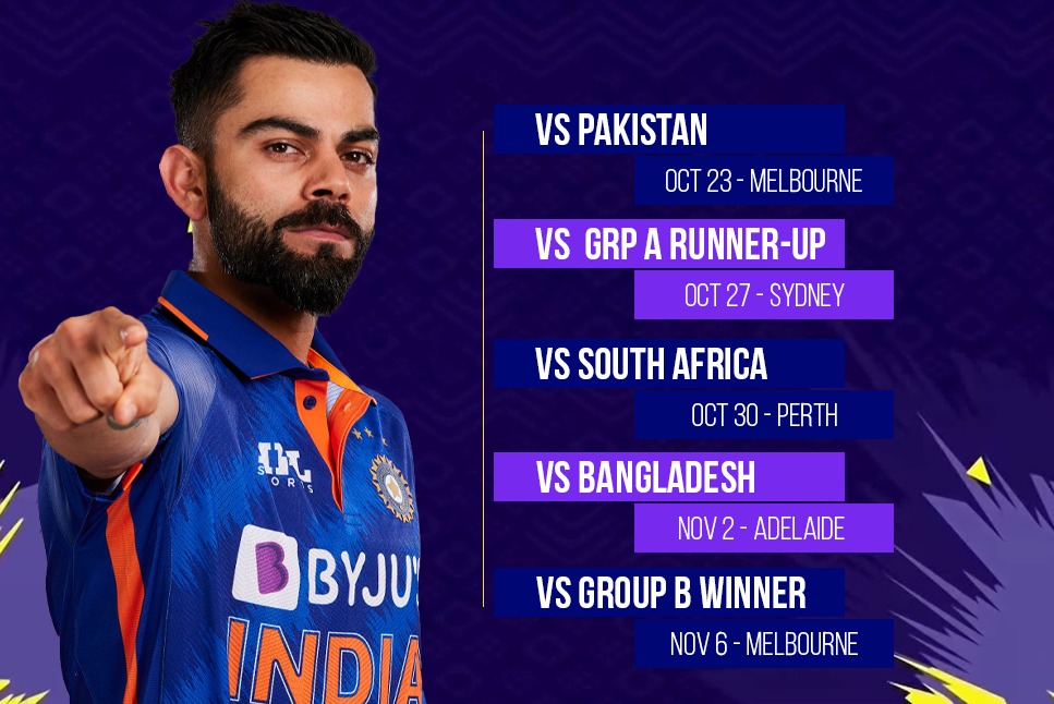 Hindistan T20 Dünya Kupası fikstürleri: Rohit Sharma ve Co, Perth'de Güney Afrika'yı oynamak için ikonik MCG'de ezeli rakipleri Pakistan'a karşı kampanyayı başlatmaya başladı - Tüm programı kontrol edin