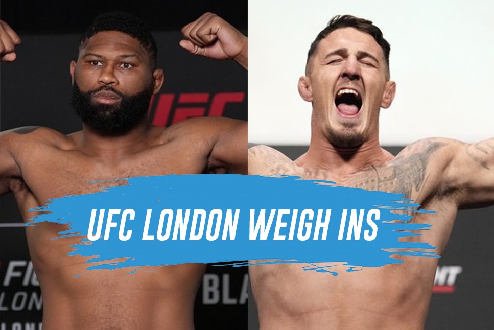 UFC London weigh ins: Curtis Blaydes vs Tom Aspinall, The O2 Arena, London set on fire amidst Starstruck showdown
