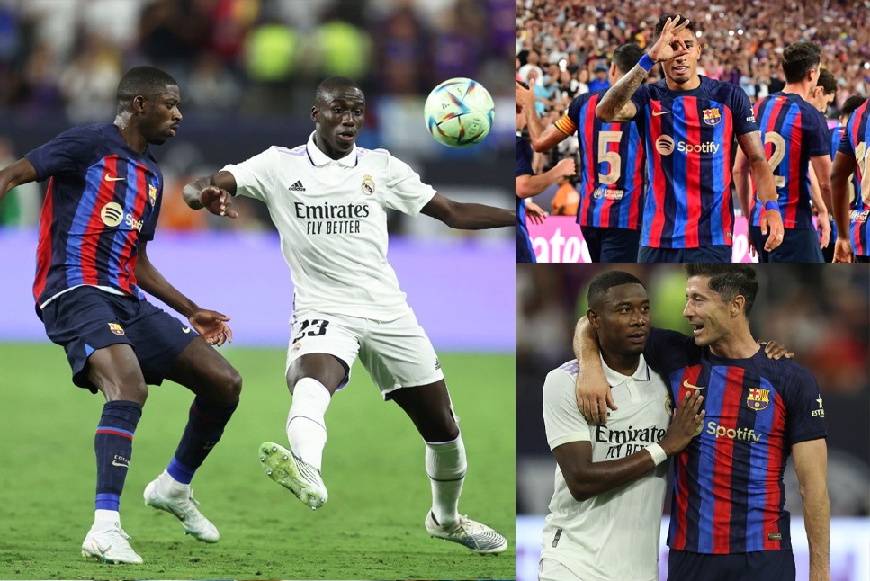 Real Madrid Vs Barcelona Barca Beat Real Madrid 1 0 In El Clasico Friendly Check Highlights