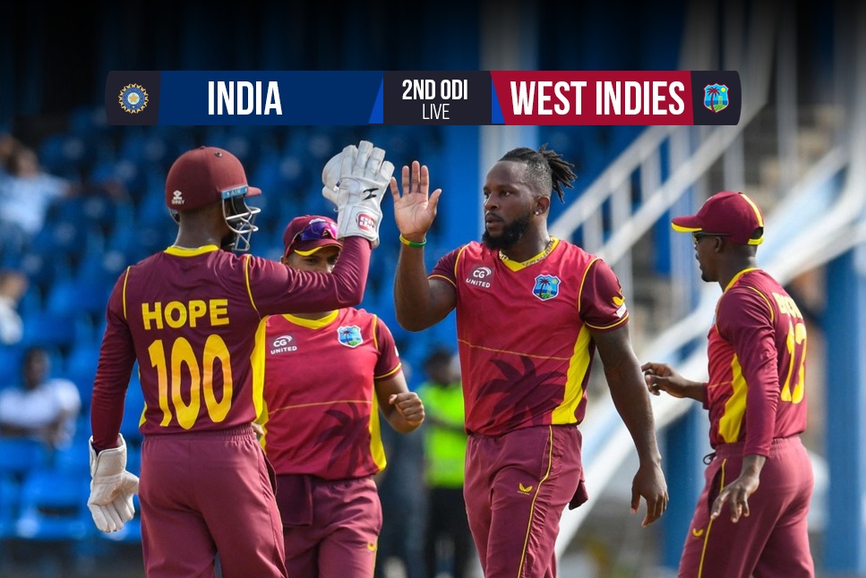 IND vs WI LIVE Score: India lose Shreyas Iyer after 99-run stand with Sanju Samson: INDIA WestIndies 2nd ODI LIVE, IND vs WI 2nd ODI LIVE
