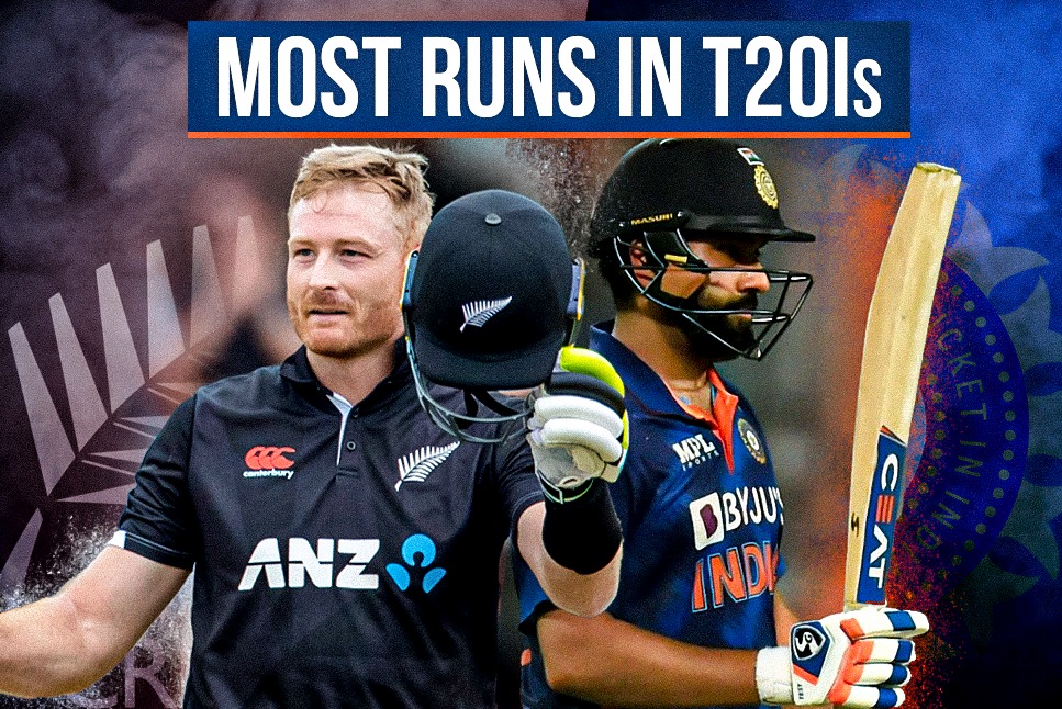 Most Runs in T20Is: Martin Guptill leapfrogs Rohit Sharma to become leading  run-getter in T20Is - Check full list