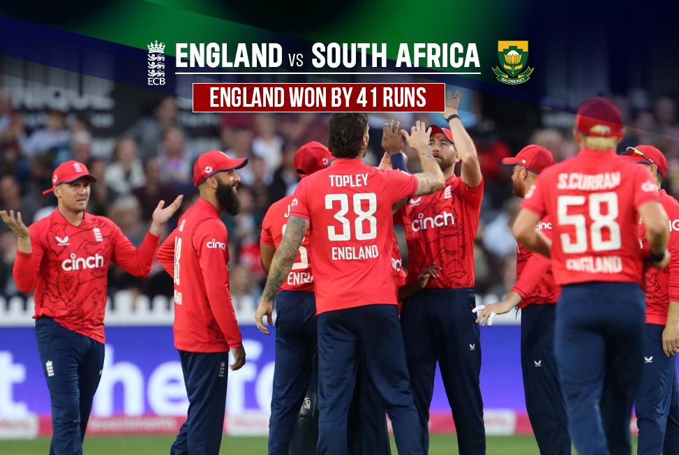 ENG vs SA Highlights: England RIDES home with Great knocks from Bairstow & Ali, Defeats South Africa by 41 runs- Follow ENG vs SA 1st T20 LIVE Updates