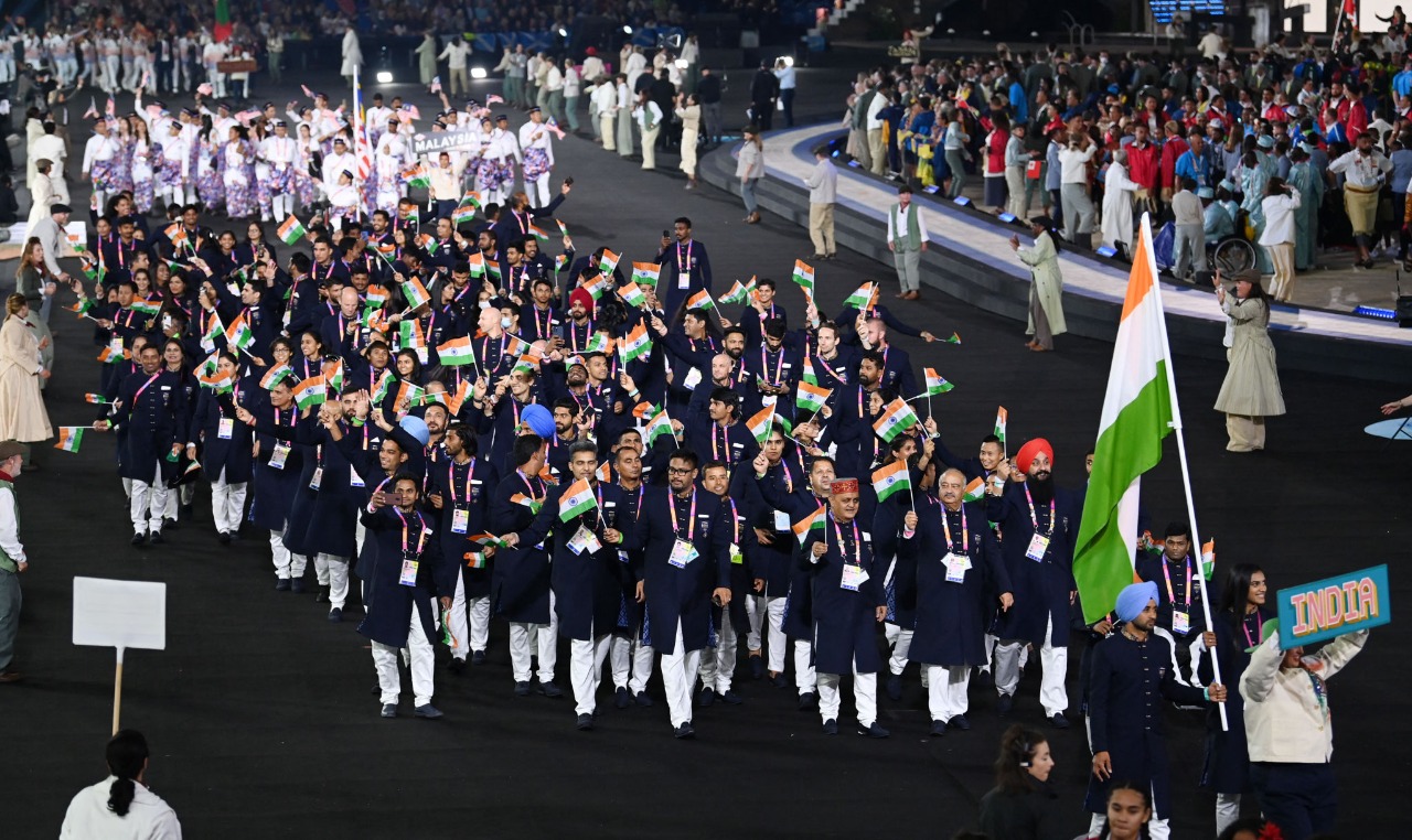 CWG 2022 Opening Ceremony begins, Athletes parade gets underway, Flagbearers PV Sindhu and Manpreet Singh lead Indian contingent : Follow LIVE UPDATES