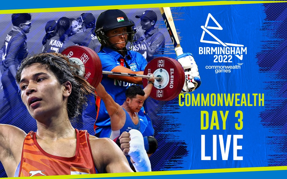CWG 2022 India DAY 3 LIVE: Boxer Nikhat Zareen and Weighlifter Jeremy Lalrinnunga headline Day 3 action at CWG 2022, arch-rivals India to face Pakistan in Women's cricket group match - Follow India Today CWG 2022 LIVE