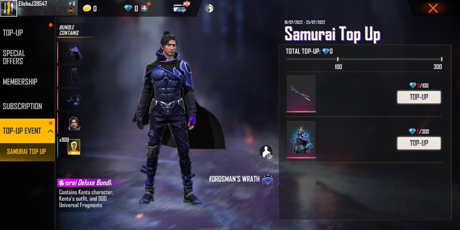 The Free Fire Max Samurai Top-Up Event Is Already Live In-Game.  Check Out How To Get Tranquil Torrent Katana From Samurai Top-Up Event For Free.  Read More