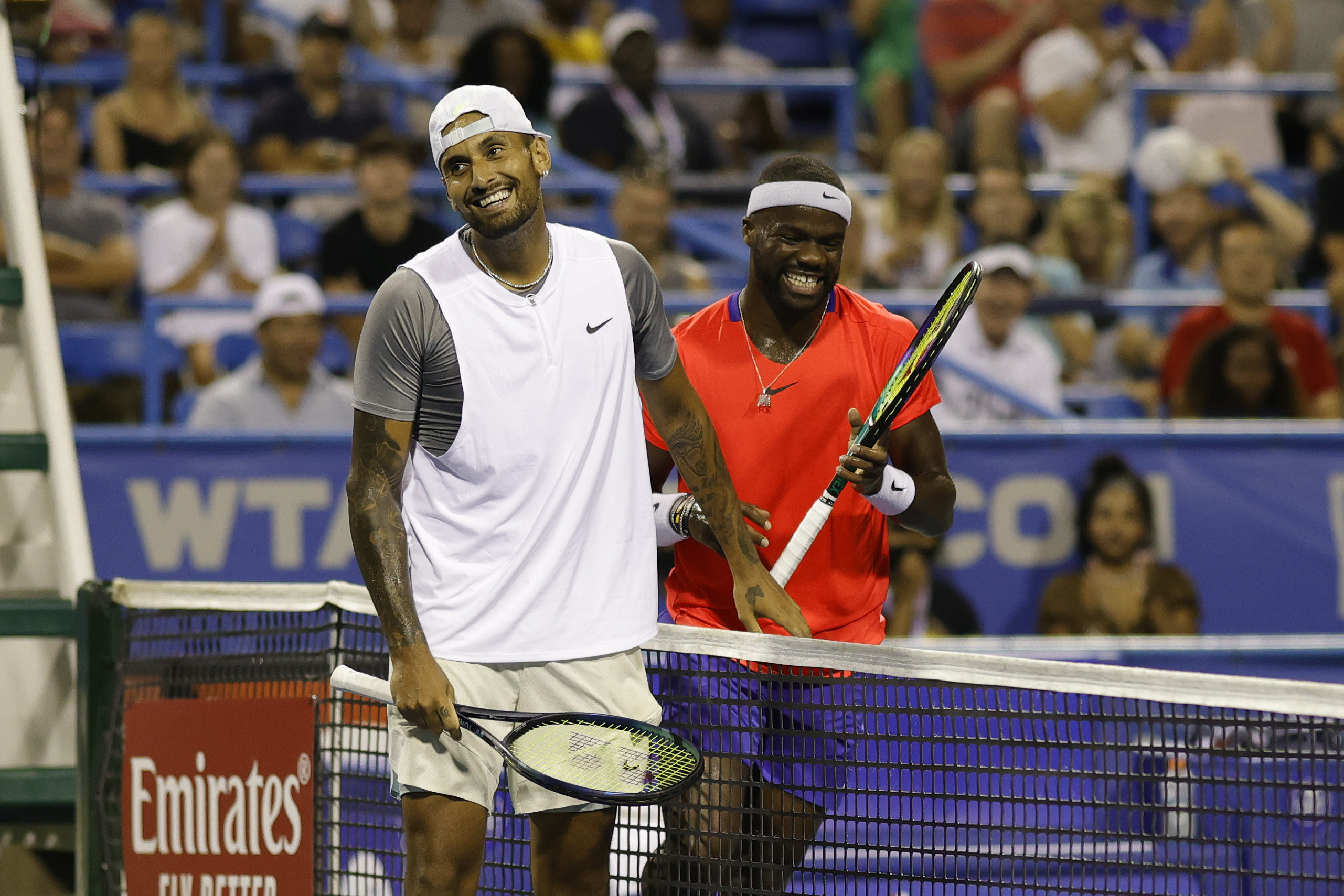 Citi Open 2022: Nick Kyrgios saves five match points to tame Frances Tiafoe to reach semis in Washington