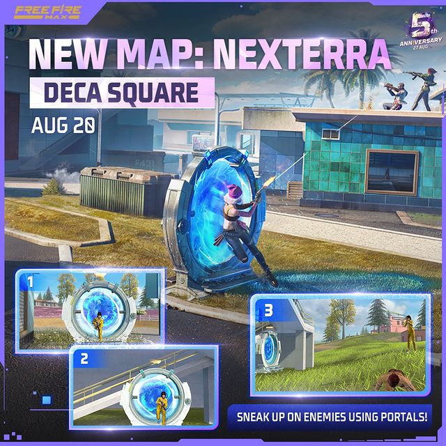 Top 5 NeXTerra Map Drop Locations: Check out the 5 best drop locations on the new BR map, NeXTerra in Free Fire MAX. All you need to know about it.
