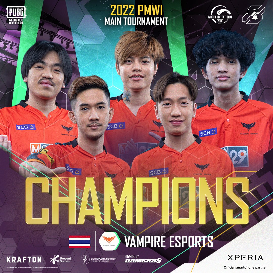 PMWI 2022: Vampire Esports becomes the winner of the Main Tournament, CHECK Overall Standings