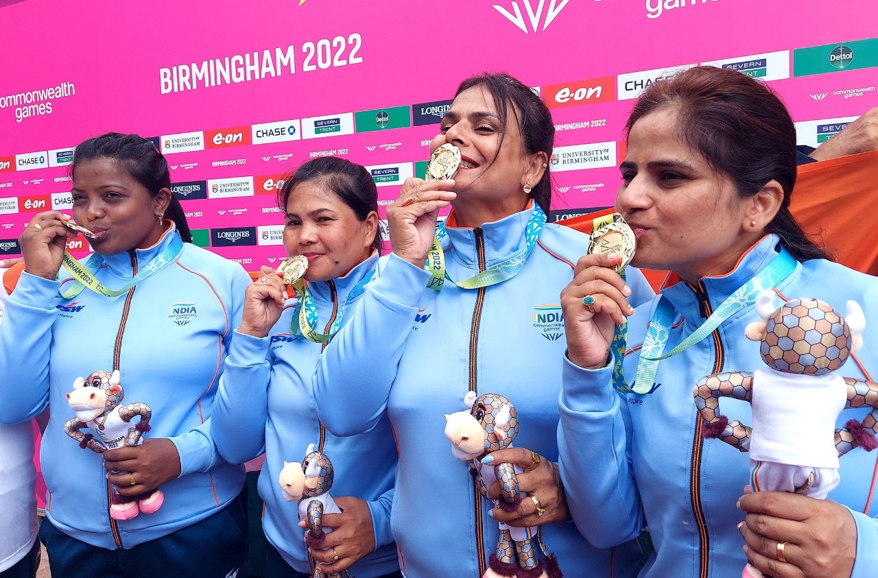 CWG 2022 DAY 5 Highlights: Indian women win GOLD in Lawn Bowls, Men’s team secures gold in Table tennis, Weightlifter Vikas Thakur clinches silver, Mixed Badminton team bags silver