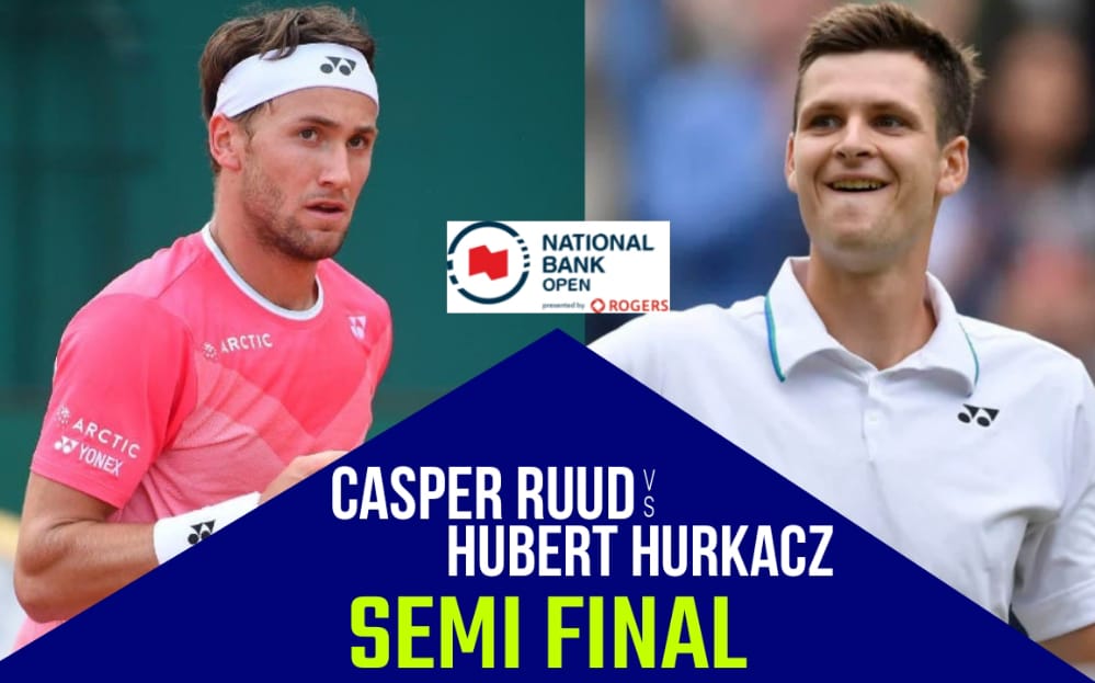 Canadian Open LIVE: Casper Ruud and Hubert Hurkacz set up clash for a spot in final at Canadian Open 2022 - Follow Ruud vs Hurkacz LIVE updates 