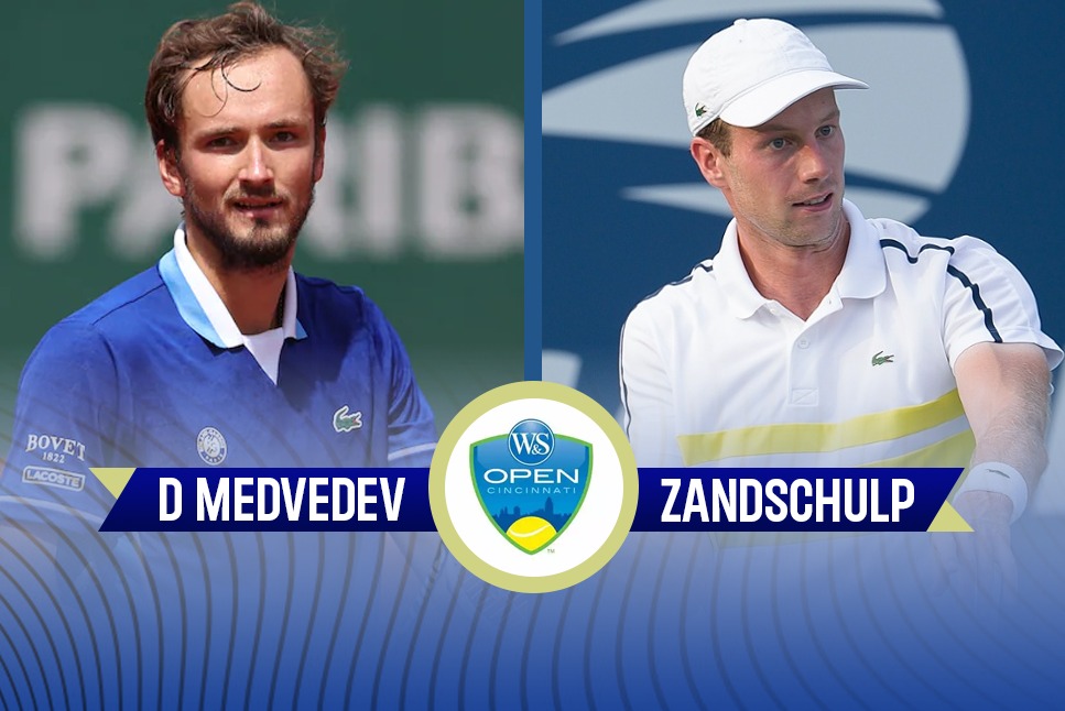 Cincinnati Masters Tennis LIVE: World No.1 Daniil Medvedev begins Cincinnati Masters campaign, faces Botic van de Zandschulp in second round - Follow Medvedev vs Zandschulp LIVE updates