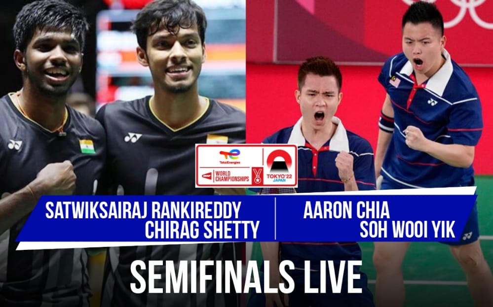 Badminton World Championships LIVE: Satwiksairaj Rankireddy and Chirag Shetty look to seal spot in final, face Malaysia's Aaron Chia & Soh Wooi Yik in Men's doubles semifinal - Follow LIVE updates