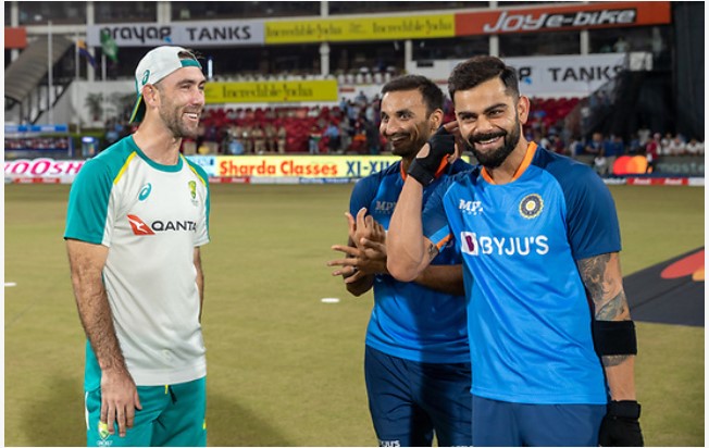 IND vs AUS LIVE: Virat Kohli, Glenn Maxwell, Harshal Patel all SMILES in RCB Reunion as RAIN delays 2nd T20I toss in Nagpur - CHECK Out India vs Australia T20, Royal Challengers Bangalore, IPL 2023, IND vs AUS 2nd T20I