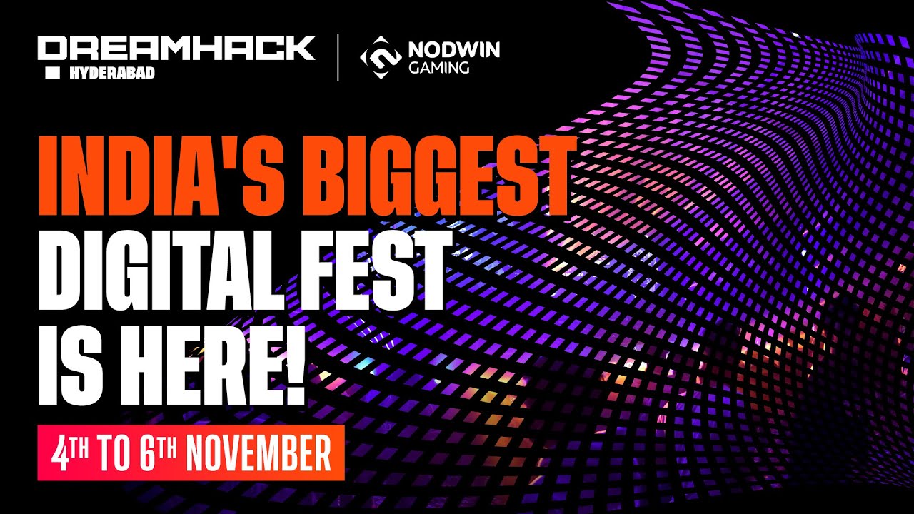 DREAMHACK Hyderabad: NODWIN Gaming brings the third and biggest edition of DREAMHACK to Hyderabad which will continue from the 4th to the 6th of November.