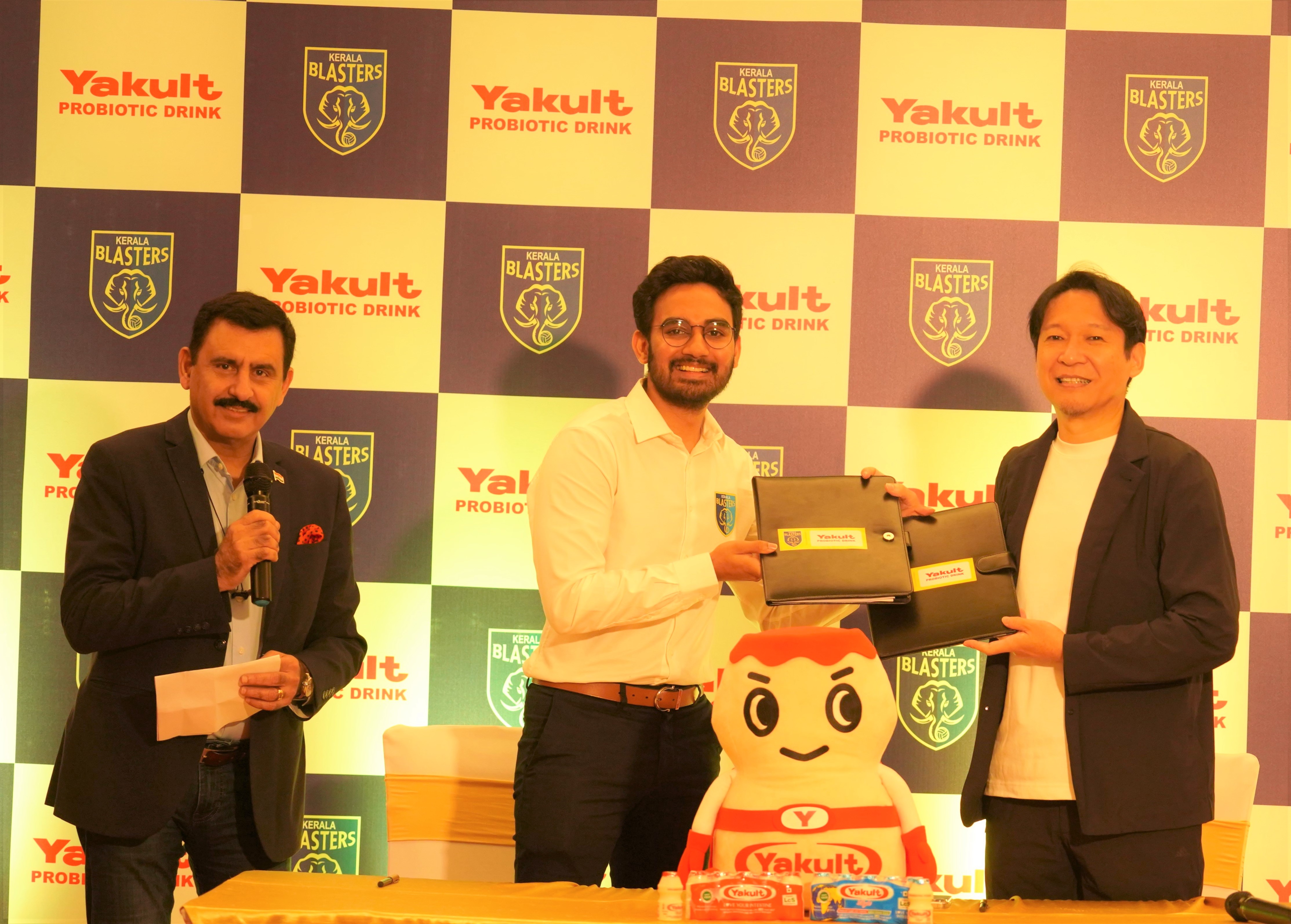 Kerala Blasters Sponsor Kerala Blasters FC join hands with Yakult as