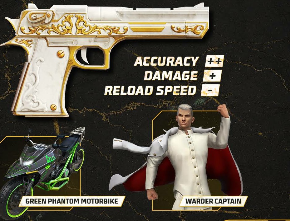 Free Fire MAX Faded Wheel Event: Get Ornamental Touch Desert Eagle gun skin in-game, All you need to know about the event and rewards