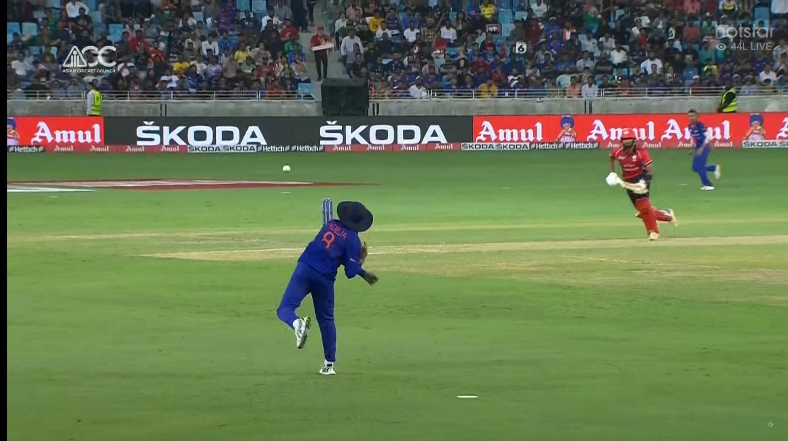 IND vs HK LIVE Ravindra Jadeja PULLS off a fielding Masterclass, dismisses Hong Kong skipper with an exceptional Run Out - Watch Video