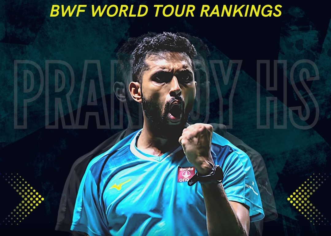 Badminton World Tour HS Prannoy becomes world number one in BWF World Tour Ranking