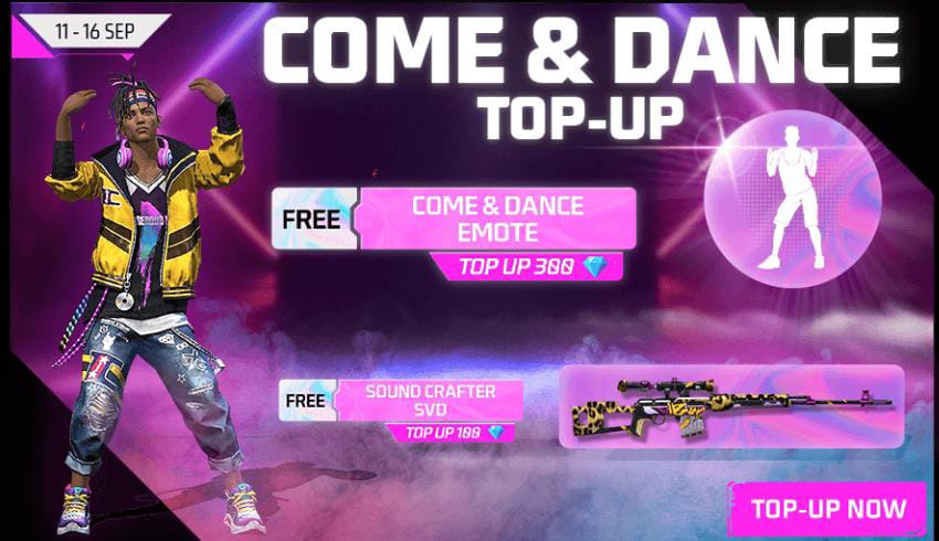 Free Fire MAX Come and Dance Top-up: New Top-up event arrived with amazing rewards for free, CHECK DETAILS