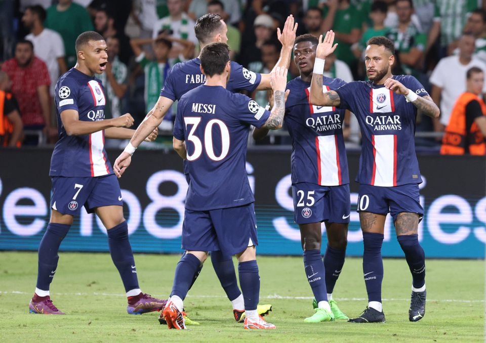 Maccabi Haifa vs PSG Highlights Mbappe & Messi SLOTS goals as Parisian