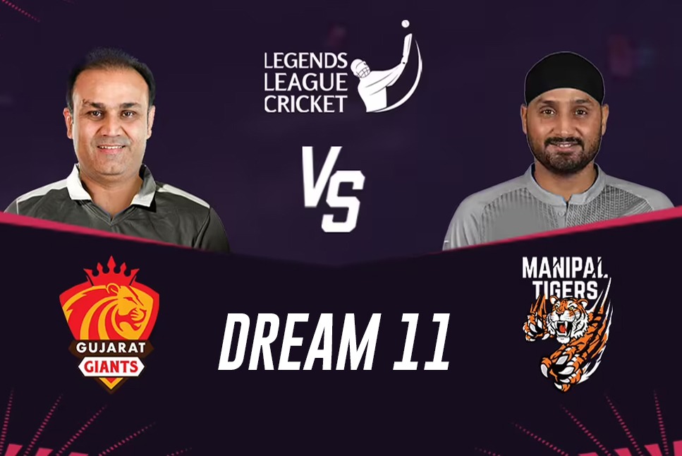 GJG vs MNT Dream11 Prediction: Gujarat Giants vs Manipal Tigers Top Fantasy Picks, Probable Playing XIs, Pitch Report, & match overview, GJG vs MNT Live at 7:30 PM: Follow LLC 2022 Live Updates