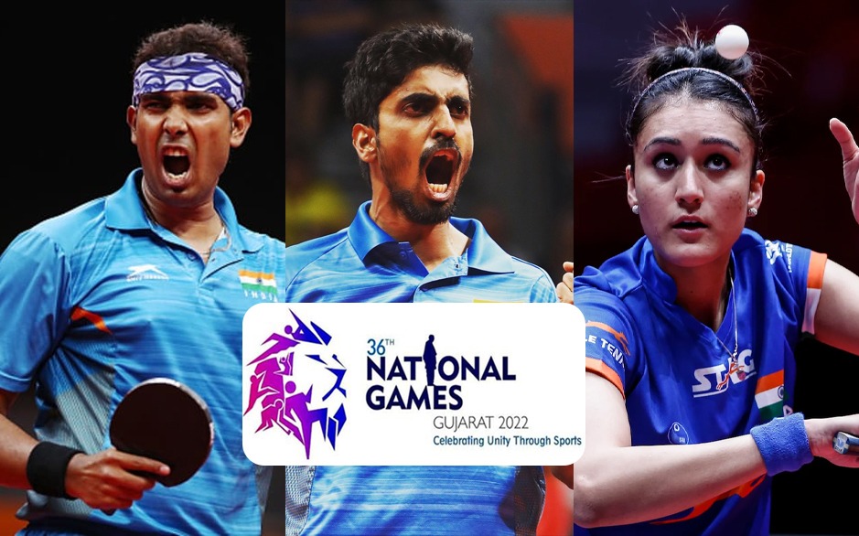 National Games 2022: Sharath, Sathiyan and Manika move to quarters
