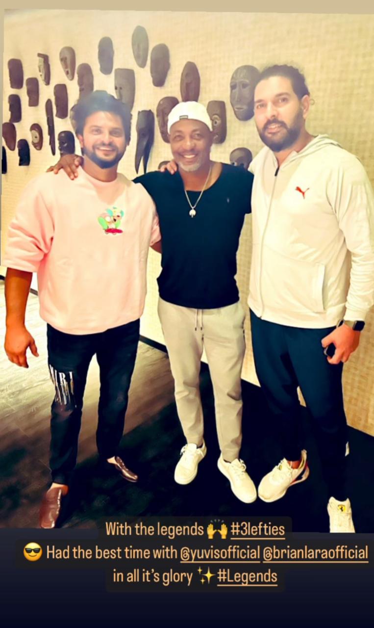 RSWS 2022 LIVE Streaming Ahead of game vs Bangladesh-L, Indian Legends Yuvraj Singh parties with Brian Lara Check OUT and Follow IND-L vs BAN-L LIVE