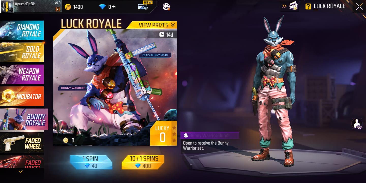 Free Fire MAX Bunny Warrior Bundle: How to get the bundle from the Bunny Royale event, all you need to know about the Free Fire Bunny Royale Event