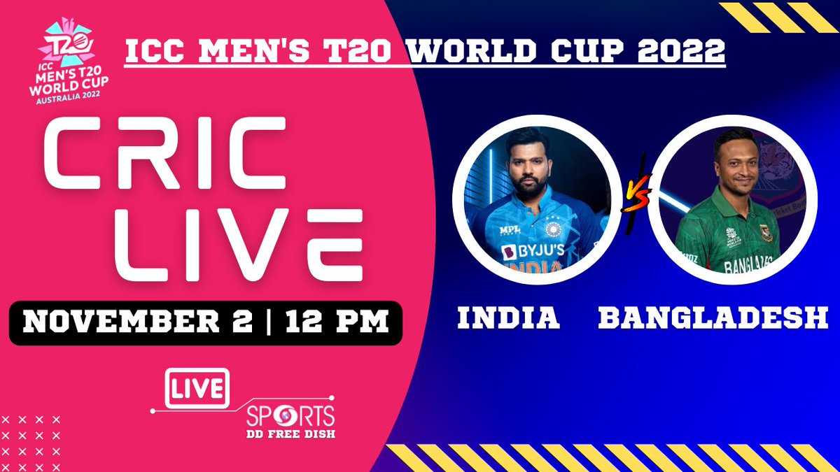 IND BAN LIVE Broadcast: DD Sports broadcasting T20 WC LIVE, India vs  Bangladesh LIVE for free, India win by 5 runs: Follow LIVE