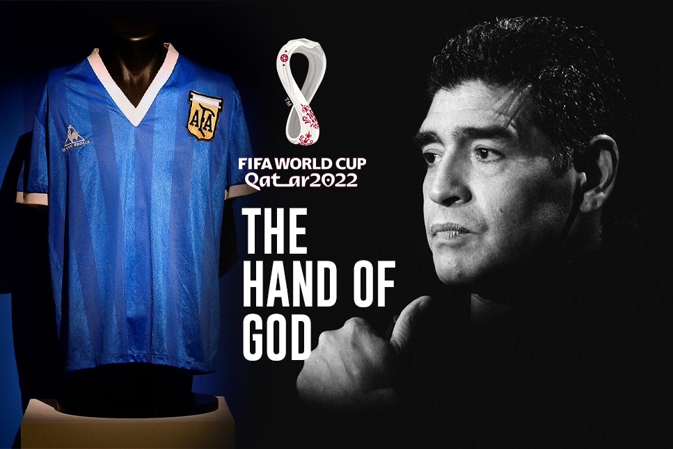FIFA World Cup Diego Maradona 'Hand of God' shirt to go on display