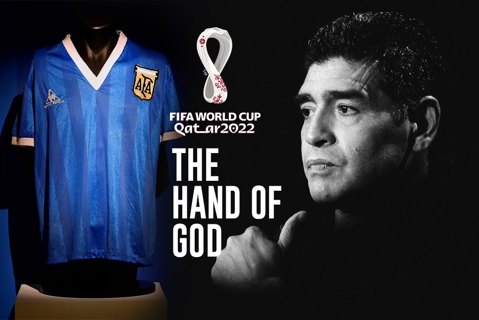 FIFA World Cup: Diego Maradona 'Hand of God' shirt to go on display during  World Cup AFP