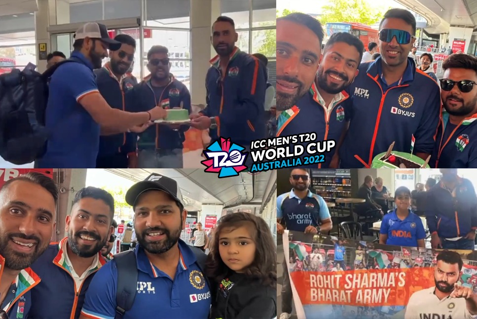 India vs Pakistan LIVE: Team India gets GRAND welcome in Melbourne ahead of  BIG T20 World Cup clash, Rohit Sharma cuts cake - WATCH Video