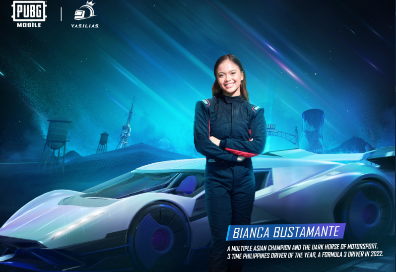 PUBG Mobile x VASILIAS Sports Car: Formula 3 driver Bianca Bustamante joins hands with Level Infinite, to be the icon…
