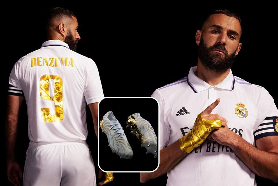 Real Madrid Benzema Gold Edition Home Shirt 2022-23