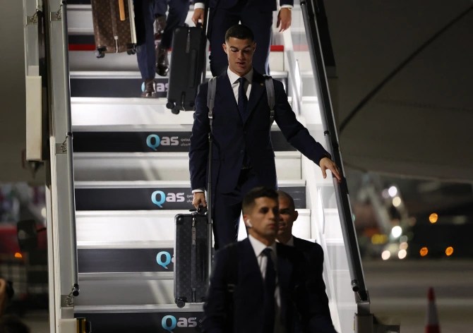 FIFA World Cup: With Manchester United career DOOMED, Cristiano Ronaldo arrives in Qatar in style along with Team Portugal - CHECK out