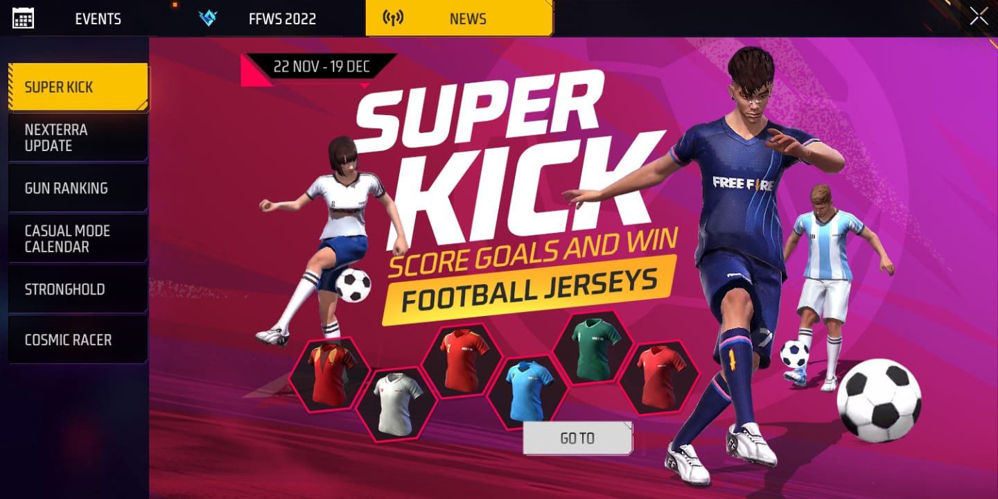 Free Fire MAX Super Kick Event: Collect tokens by scoring goals and win Football jerseys and Chrono Top Bundle, ALL DETAILS