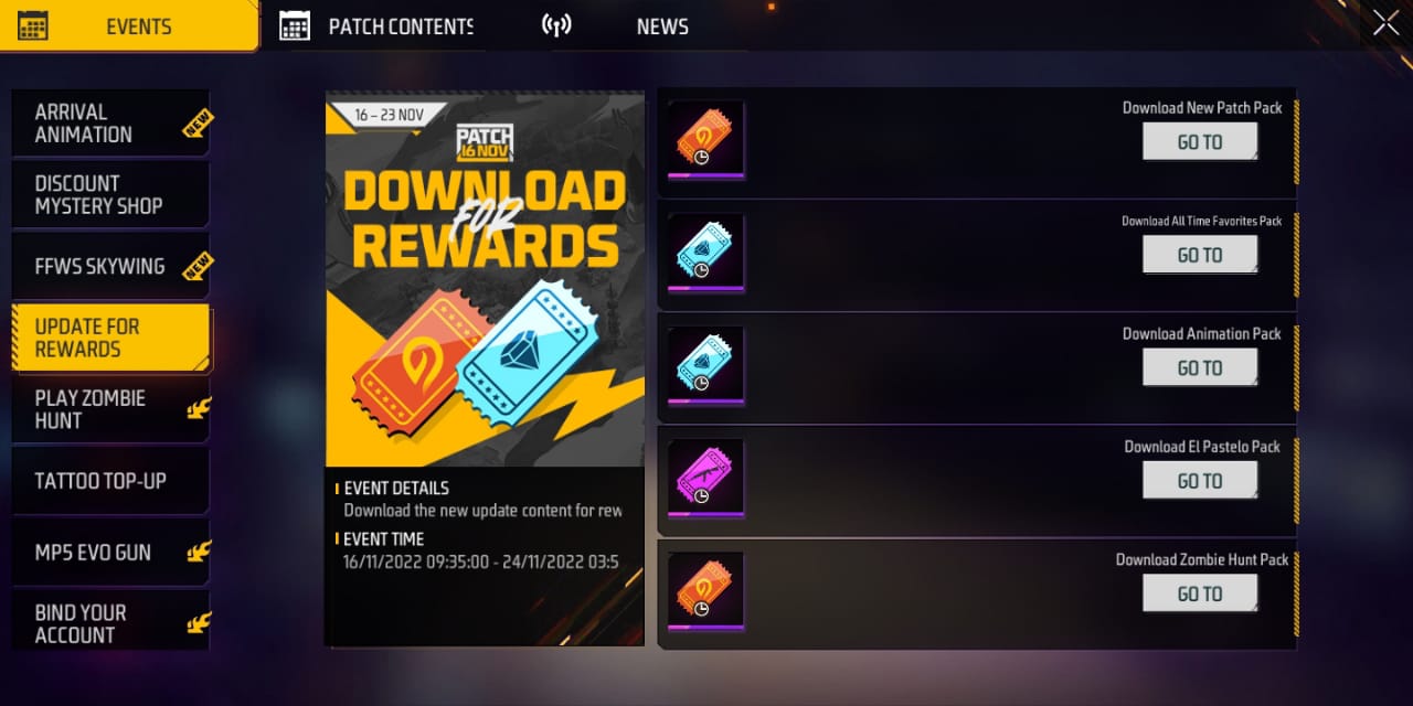 Free Fire MAX OB37 Update: Patch Rewards, missions, Events, and more 