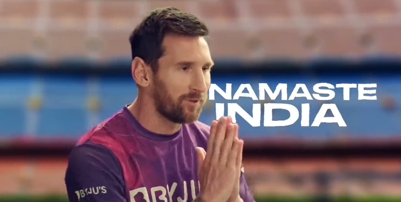 Lionel Messi BYJUS: BYJUS Welcome Lionel Messi onboard with COOL Video, Messi Greets by Saying 'Namaste India' - Watch Video