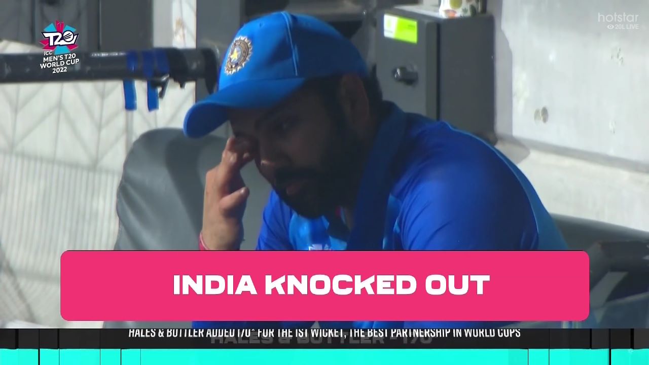 ICC T20 World Cup 2022 Rohit Sharma INCONSOLABLE, India Skipper BREAKS DOWN in TEARS after Humiliating Semifinal LOSS to England
