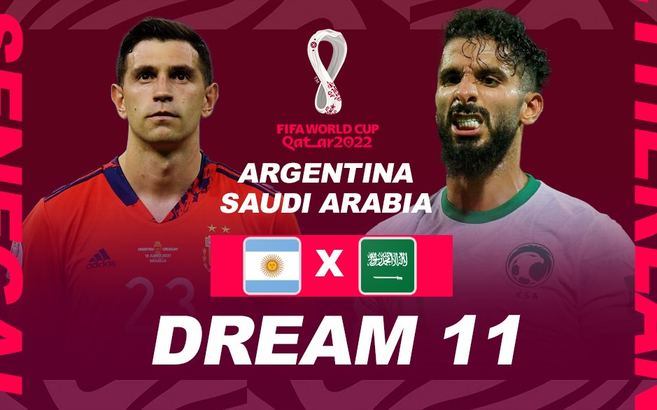 Argentina vs SaudiArabia Dream11 Prediction, ARG vs KSA Dream11 Team, Argentina vs SaudiArabia Fantasy Picks, ARG vs KSA LIVE Streaming, FIFA WC 2022 LIVE