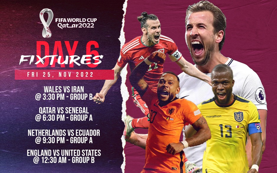 FIFA World Cup 2022 LIVE, Harry Kane, Gareth Bale, Wales vs Iran LIVE, Qatar vs Senegal LIVE, England vs USA LIVE, FIFA WC Points Table LIVE