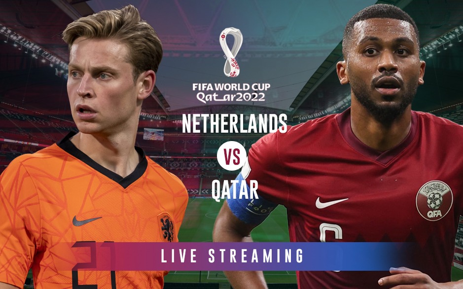 Netherlands vs Qatar livestream options for 2022 FIFA World Cup free full HD English Commentary