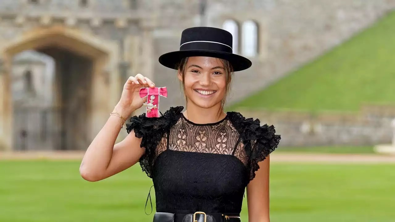 Emma Raducanu MBE: Injured British Tennis QUEEN dazzles in DIOR outfit as she receives MBE from King Charles, Check Pics