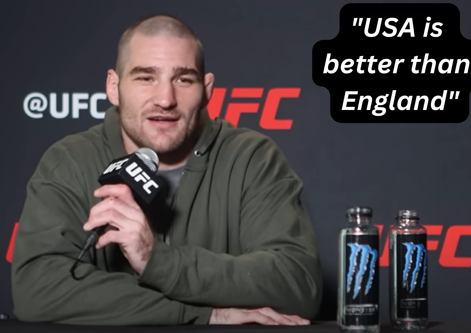 VIDEO: UFC fighter provokes reporter to say USA is better than England: Here’s what happened (2:40)