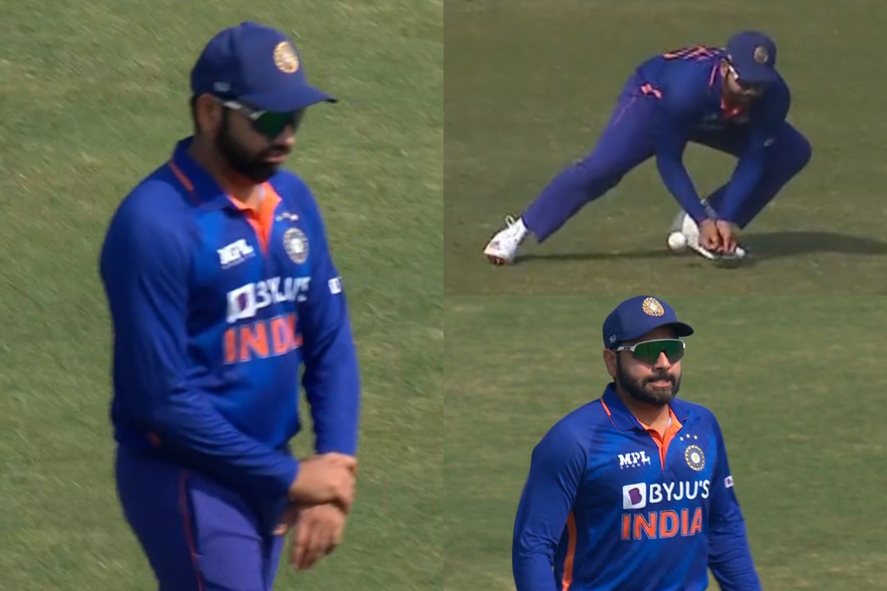 Rohit Sharma Injury: Captain Rohit Sharma BRAVES injury, puts Country over  injury, bats with strapped gloves after hurting finger - Watch video