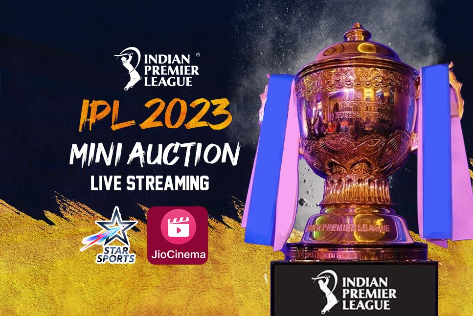 IPL 2023 Auction LIVE Streaming Jio Cinema to LIVE Stream IPL 2023
