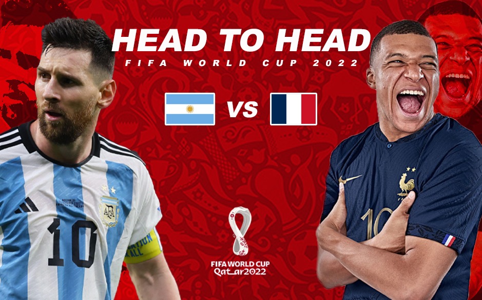 Argentina vs France Head-to-Head, Argentina vs France, FIFA World Cup 2022, ARG vs FRA Head-to-Head, FIFA WC Final, Lionel Messi, Kylian Mbappe