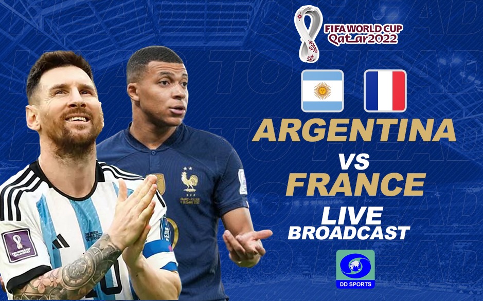 Argentine France LIVE Broadcast: DD Sports diffusera la finale de la Coupe du Monde de la FIFA EN DIRECT à 20h30, regardez la finale ARG vs FRA en direct gratuitement: suivez EN DIRECT