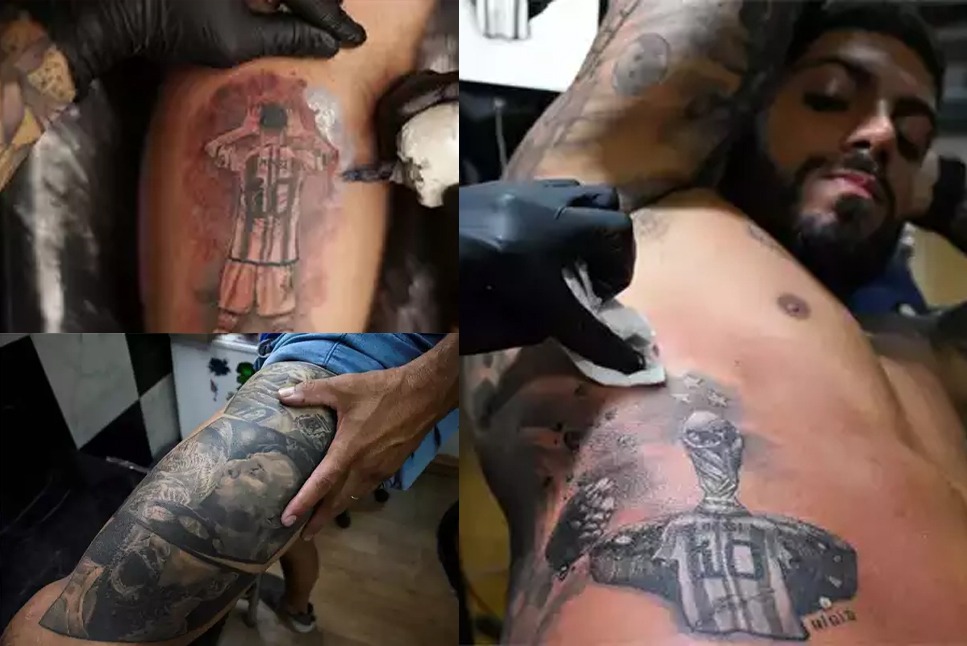 Tattoo uploaded by Boris Argañaraz  Messi acuarela  Tattoodo